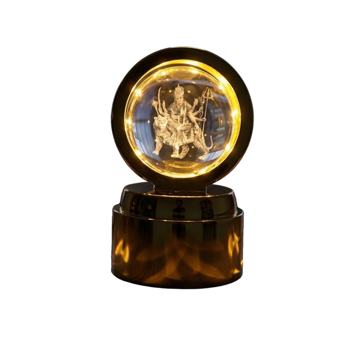 3D Crystal Ball LED Lamp - background removed
