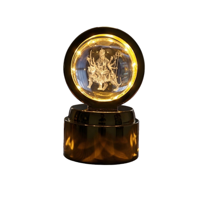 3D Crystal Ball LED Lamp - background removed